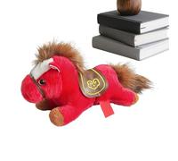 Générique Peluche Cheval | Peluche Allongée Collection Douce | Jouet Équidé en | pour Filles Garçons Anniversaire Noël Nouvel an Lunaire Fête de Pâques Cadeau
