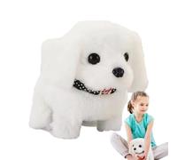 Générique Peluche Chiot Marchant Marche, Aboie, Remue la Queue | Peluche Interactive, Jouet Chien Animal De Compagnie Et Filles Cadeau pour Électronique Interactif Réaliste Doux Mignon