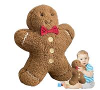 Générique Peluche d Épice,Coussin Décoratif Doux avec Nœud | Figurine Adorable Jouets en Peluche de Noël,pour Adultes Garçons Filles Salon Chambre Canapé Table de Chemin Entrée Voiture