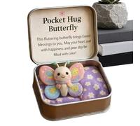 Générique Peluche de Pâques,La Douce Miniature dans Une Boîte - Un Jouet d'Inspiration avec Une Carte,pour l'Affirmation Entre Amis la Garniture de Panier de Pâques et la Fête