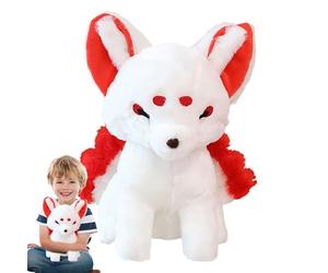 Générique Peluche De Renard en Peluches - À Neuf Queues, Animal De Dessin Animé Mignon, Compagnon d'oreiller Confortable, Peluche À Collectionner | Adorable De Renard À Neuf Queues, Adorable