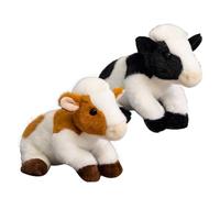 Générique Peluche De Vache - Petite Vache en PelucheDe 21,6 Cm, PelucheAnimale Douce, Jouet De Yak Câlin, Compagnon du Coucher, PelucheDécorative, Collection pour Garçons Et Filles, Jouet À r |