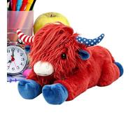 Générique Peluche De Vache Rembourrée | 25 cm Décoration De Chambre Douce Mignonne | Peluche Vache Animal De Ferme - pour Anniversaire Vacances Soirée Maison Bureau Canapé Chambre Voiture De Bébé