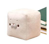 Générique Peluche - Déco Maison Forme Cube Blanc | Modèle Cube Blanc Peluche | 7x7x7cm, Velours Lapin Jade Coton PP, pour Femmes Garçons Filles Adolescents Adultes Épouse Petite Amie Bureau Chamb