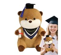 Générique Peluche Diplômée - Ornement de Collection de Loutres Douces,Animal en Peluche avec Chapeau et Diplôme pour Diplômés Adultes Anniversaire Fête Saint-Valentin Noël