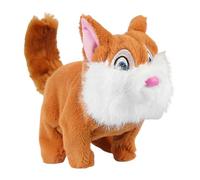 Générique Peluche Écureuil Peluche Interactive Qui Marche | Doudou Électrique pour et Ados, Jouet Doux et Réconfortant avec Déplacement Automatique Jaune