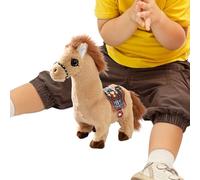 Générique Peluche en Forme De Cheval,Figurine De Interactive Électrique - Jouets sur Le Thème du Cheval | pour Tout-Petits Filles Garçons Jeu D'Équitation Jeu De Ferme Bébé