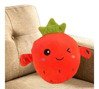 Générique Peluche en Forme de Fraise | Éducative Et Interactive Sensorielle,Musicale sur Le Thème des Fruits | pour l'Éducation des Garçons Et des Adultes Maison Foyer Intérieur Pièce Salon
