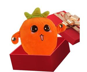 Générique Peluche en Forme de Fraise,Éducative Et Interactive Sensorielle,Musicale sur Le Thème des Fruits | pour Les Adultes Filles Espace Intérieur Maison Salon Et Chambre À