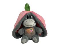 Générique Peluche en Peluche endormie âne Respirant 29 x 24 x 16 cm âne endormi pour Le Stress Peluche Qui respire l'âne soulageant l'anxiété avec Musique et éclairage apaisants