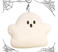 Générique Peluche Fantôme Halloween 30 cm, Doudou Mignon Fantomette Moelleuse, Jouet Doux Décoratif pour Chambre, Cadeau Enfant, Décoration Fête Horreur, Plush Squishy