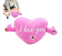 Générique Peluche Interactive | Éducative en Forme de Cœur | Peluche Musicale Interactive et Sensorielle | pour Garçons, Filles, Préscolaires, Parents, Réunions À Domicile, Fêtes t