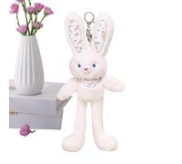 Générique Peluche Lapin - Douce Et Mignonne,Lapin en Peluche Stuffed - pour Décoration Sac à Dos Sac à Main Cadeaux Anniversaire Fêtes Voyages École