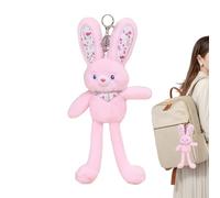 Générique Peluche Lapin Mignonne,Douce Et Mignonne - Lapin en Peluche Stuffed,pour Sac à Main, Portefeuille, Cabas, Ainsi Que pour Les Anniversaires, Voyages, Vacances Et