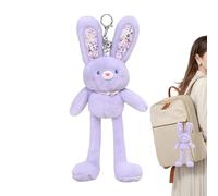 Générique Peluche Lapin - Porte-clés Décoratif Mignon | Lapin en Peluche Stuffed,pour Décoration Sac à Dos Sac à Main Cadeaux Anniversaire Fêtes Voyages École