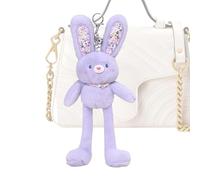 Générique Peluche Lapin - Porte-clés Doux et Mignon, Accessoire de Sac,Breloque De Sac en Forme De Lapin Peluche - pour Décoration à Dos à Main Cadeaux Anniversaire Fêtes Voyages École