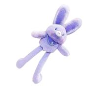 Générique Peluche Lapin Tractable - Lapin Pâques Interactif avec Porte-Clés | Tissu Peluche Ras, 30x10x5cm, 60g, Structure Élastique Compagnon Portable Déco Sac Clés