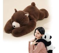 Générique Peluche Lestée Adulte,Peluche Lestée pour Anxiété,Jouets Doux Oreiller Câlin for Enfants Garçons Et Filles (30cm,Ours)