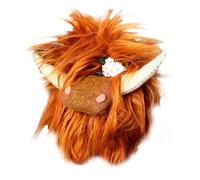 Générique Peluche Mignonne De Vache des Highlands - Corps Textile À Poils Longs | Sculpture d'animal en Peluche Douce, Détail De Corne Arrondie, Utilisation pour Les Jeux des, De Lecture, Confort