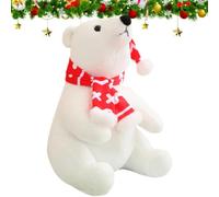 Générique Peluche Ours Polaire Compagnon décoratif réaliste et | Peluche Ours Polaire Décorative pour Femmes Petite Amie Garçons Filles Ados Lit Canapé Sofa Pendaison de Crémaillère