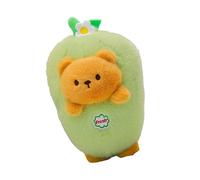 Générique Peluche Ours réversible, Jouet en Peluche Lapin Carotte, Ours en Peluche pour Filles, Aubergine transformant des Animaux en pour Le Partenaire de Sommeil des