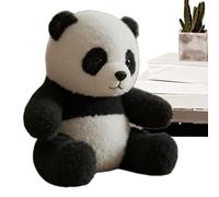 Générique Peluche Panda - Mignon Jouet en Peluche Panda,Doudou Réaliste et Doux pour Réconfort Émotionnel Lutte Contre Stress Câlins Soutien Étudiant Psychologie Classe Garderie Anniversaire