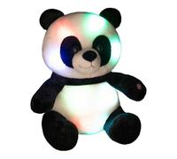 Générique Peluche Panda Qui S'Et Brille | Compagnon De Nuit Panda en Peluche - Oreiller Doux d'animal en,pour Anniversaire Noël Maison Lit Canapé