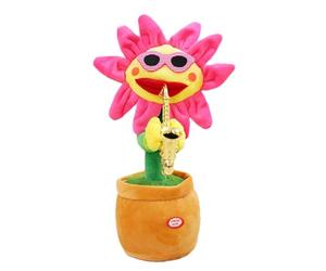 Générique Peluche Parlant - Jouet Musical Brillant Dansant et Chantant, répète Le Discours avec 200 chansons, Cadeau Amusant, Cadeaux de fête, Oreiller pour de 18 Mois et Jouet interactif