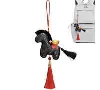 Générique Peluche Pendentif Cheval | Souvenir Adorable et Doux de Collection | en Peluche de l'Année du Cheval - pour Femmes Étudiantes Amie École Voyage Sac À Bandoulière Sac À Dos Cabas