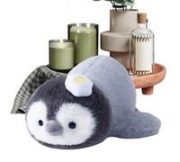 Générique Peluche Pingouin | Coussin Jouet Animal Mignon et Adorable - Oreiller Pingouin Doux Et Allongé | pour, Filles et Garçons, pour Lit, Maison, Chambre, Voiture, Anniversaire et