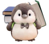 Générique Peluche Pingouin | Figurine Douce avec Nœud Mignon,Jouet Pingouin Design Sac À Dos Hauteur 25 Cm - pour Adultes Adolescents Mère Petit Ami Anniversaire Fête d'hiver