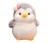 Générique Peluche Pingouin - Jolie Figurine Douce avec nœud 25cm | Sac à Dos Design créature Marine | Cadeau Pingouin en Peluche pour, Adolescents, Adultes, Noël