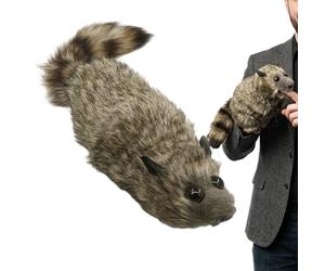 Générique Peluche Raton Laveur - à Gimmick de Mentalisme Doux - avec mécanisme intégré pour 9 mouvements d'illusion sur scène,pour fêtes, Anniversaires, Noël
