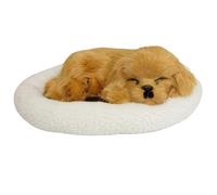 Générique Peluche Respirante/Chiot Réaliste : Compagnon Apaisant Qui Dort et Respire (Brun)