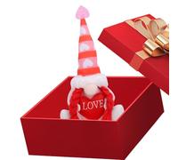 Générique Peluche Saint-Valentin,Figurines de Cœur Mignonnes et Douces - Figurines de Lutins pour Les Fêtes - Chambre Bureau Appartement Cadeaux De Fête Célébration Rencontres Amis