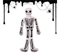 Générique Peluche Tête De Mort Coussin Décoratif Squelette Doux Effrayant
