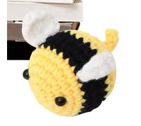 Générique Peluche tricotée à la Main - Mignon Jouet en Peluche d’Abeille de Dessin animé au Crochet, Compagnon de Jeu Doux pour Les, Copain câlin Doux | Charmant Cadeau pour et décoratio