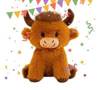 Générique Peluche Vache | Doudou Adorable Coussin - Peluche Vache de Ferme - pour Chambre, Lit, Heure du Coucher, Canapé, Bureau, Étagère, Voyage, Camping