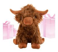 Générique Peluche Vache,Jouet Animal Doux Coussin - Doudou Bovin pour Le Moment du Coucher | pour et Adultes à la Maison au Bureau sur Le Canapé près du Chevet en Voiture pour Anniversaire et