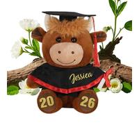 Générique Peluche Vache | Peluche Adorable Coussin Animal Doux | Vache Décoration de Remise de Diplôme 2026 | pour Enfant Chambre Maison Anniversaire Noël Nouvel an Photo Accessoire Déco