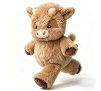 Générique Peluche Vache Qui Court 45/60 cm - Doudou Vache Interactive en Peluche Douce, Animal Adorable Qui Bouge pour Soulager Le Stress, Idée Cadeau Décoration Intérieure (Marron, 60CM)