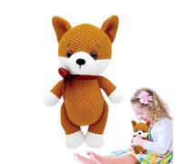 Générique Peluches Au | Jouet en Peluche Au Doux Fait À La Main | Fox Elk Lion Bunny Est Fait avec Une KnittingPlushie Unique Amigurumi Doll Cute Plush Toys Po