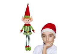 Générique Peluches Noël en Forme de Lutins Décoratifs, Décoration de Noël Mignon à Grandes Jambes pour Sapin, Décoration d'Intérieur pour Table Cheminée Appui de Fenêtre Salon