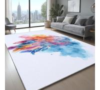 Générique Pelucheux Tapis Fantaisie BohèMe Attrape-RêVes Dessous antidérapant Doux Tapis Moelleux à Poils pour Salon Chambre Couloir Chambre d'enfant et Bébé Blanc, 120 x 160 cm