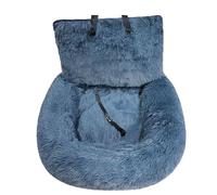 Générique Pelzbarn Car Seat- Pets Bed, Dog Car Bed with Straps Furry Seats with Thick Cushion for Travel, with Thick Cus for All Cars Removable and Easy to Clean