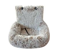 Générique Pelzbarn Car Seat- Pets Bed, Dog Car Bed with Straps Furry Seats with Thick Cushion for Travel, with Thick Cus for All Cars Removable and Easy to Clean