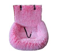 Générique Pelzbarn Car Seat- Pets Bed, Dog Car Bed with Straps Furry Seats with Thick Cushion for Travel, with Thick Cus for All Cars Removable and Easy to Clean