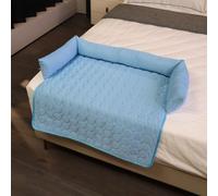 Générique Pelzbarn Cooling Mat for Dog, Heatrelief Cooling Dog Bed with Ice Silk Fabric, for Small to Large Pets, Non-Slip & Machine Washable Design (Blue,Medium)