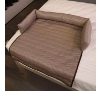 Générique Pelzbarn Cooling Mat for Dog, Heatrelief Cooling Dog Bed with Ice Silk Fabric, for Small to Large Pets, Non-Slip & Machine Washable Design (Coffee,Large)