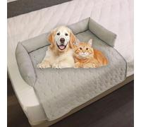Générique Pelzbarn Cooling Mat for Dogs, Pelzbarn Cooling Dog Bed, Non Slip & Machine Washable Design, Summer Comfort Mat for Small to Large Pets (Gray,35.4 * 35.4in/90 * 90cm)